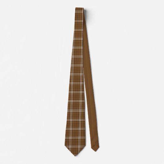 Brown Tartan Krawatte (Vorderseite)