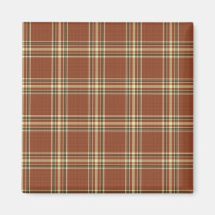 Brown Tartan Magnet