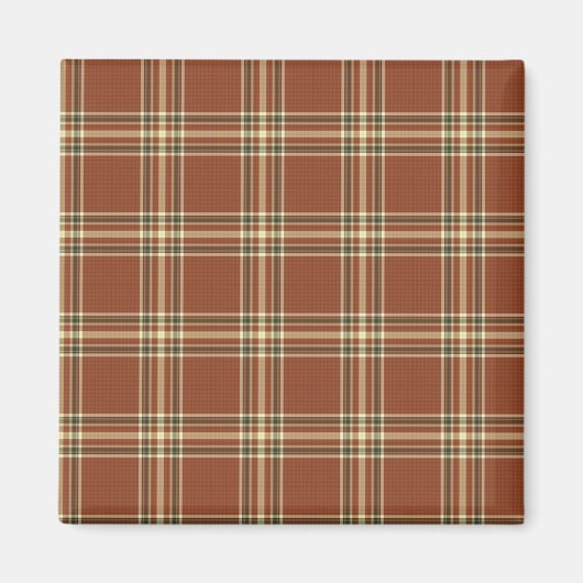 Brown Tartan Magnet (Vorne)