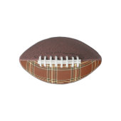 Brown Tartan Mini Football (Vorderseite)