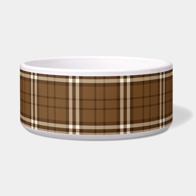 Brown Tartan Napf (Rechts)