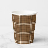 Brown Tartan Pappbecher (Rechts)