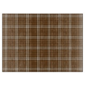 Brown Tartan Schneidebrett (Vorderseite)