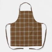 Brown Tartan Schürze (Vorderseite)