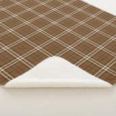 Brown Tartan Sherpadecke (3/4)