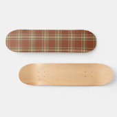Brown Tartan Skateboard (Horizontal)