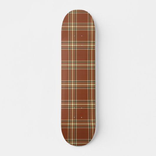 Brown Tartan Skateboard (Vorne)