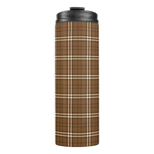 Brown Tartan Thermosbecher (Vorderseite)