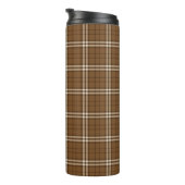 Brown Tartan Thermosbecher (Nach rechts gedreht)