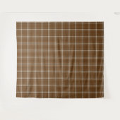 Brown Tartan Wandteppich (Vorderseite (Horizontal))