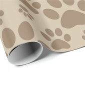 Brown-Tatze druckt Muster Geschenkpapier (Rolleneckpunkt)