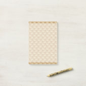 Brown-Tatzen-Druck-Knochen-Muster Post-it Klebezettel (Auf Schreibtisch)