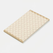 Brown-Tatzen-Druck-Knochen-Muster Post-it Klebezettel (angewinkelt)
