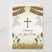 Brown Taufe Boys Mexican Fiesta Einladung (Rückseite)