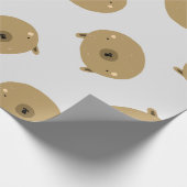 Brown Teddy Bär Wrapping Paper Geschenkpapier (Ecke)
