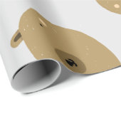 Brown Teddy Bär Wrapping Paper Geschenkpapier (Rolleneckpunkt)