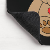 Brown Teddy Bären Herz Valentinstag I Liebe Sie Mousepad (Ecke)