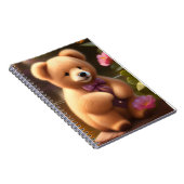 Brown Teddy Bear Spiral Notebook Notizblock (Rechte Seite)
