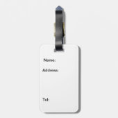 Brown-Teddybär Gepäckanhänger (Rückseite vertikal)