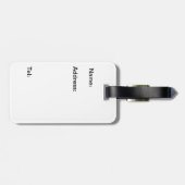 Brown-Teddybär Gepäckanhänger (Rückseite horizontal)