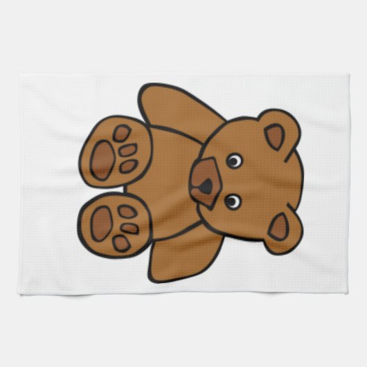 Brown-Teddybär Handtuch (Horizontal)