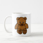 Brown-Teddybär Kaffeetasse (Links)