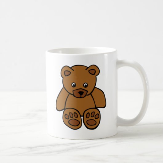 Brown-Teddybär Kaffeetasse (Rechts)