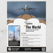 Brown Template für den Flyer der Reiseagentur (Vorne)