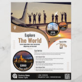 Brown Template für den Flyer der Reiseagentur (Vorne)