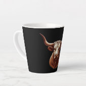 Brown Texas longhorn Milchtasse (Linke Ecke)