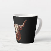 Brown Texas longhorn Milchtasse (Rechte Ecke)
