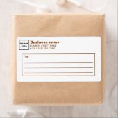 Brown Text Business Shipping Label (Insitu)