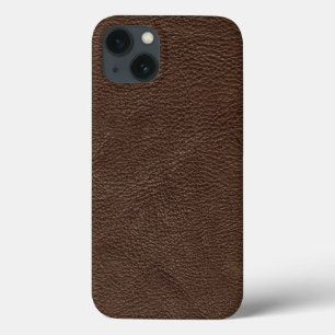 Brown Textured Leather Case-Mate iPhone Hülle