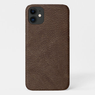 Brown Textured Leather Case-Mate iPhone Hülle