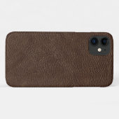 Brown Textured Leather Case-Mate iPhone Hülle (Rückseite (Horizontal))