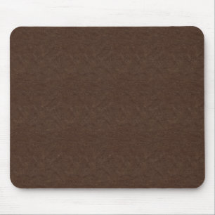 Brown Textured Leather Mousepad
