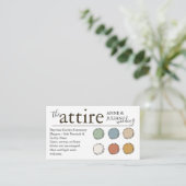 Brown The Attire QR Code enclosure Card Begleitkarte (Stehend Vorderseite)