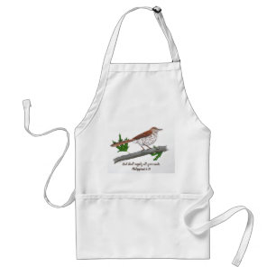 Brown Thrasher Inspiration Schürze