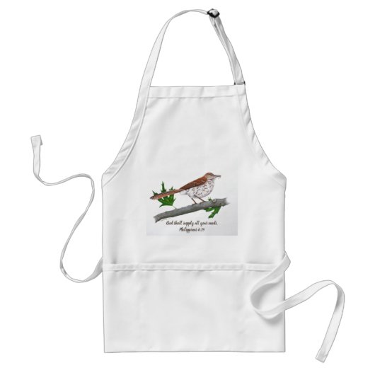 Brown Thrasher Inspiration Schürze (Vorne)