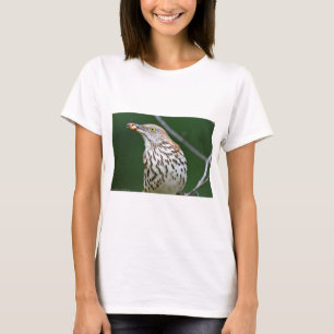 Brown Thrasher w/Catch of the Day Geschenke Beklei T-Shirt