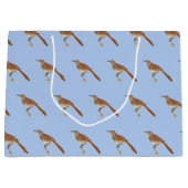 Brown Thrush oder Brown Thrasher, New Yorker Vögel Große Geschenktüte (Vorderseite)