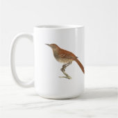 Brown Thrush oder Brown Thrasher, New Yorker Vögel Kaffeetasse (Links)