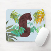 Brown Tiger Mousepad (Mit Mouse)