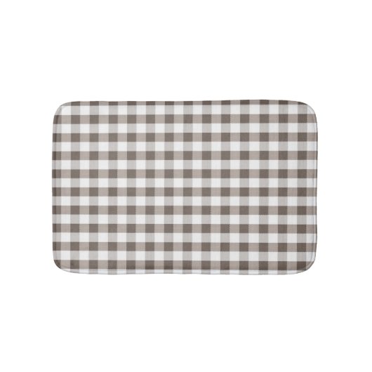 Brown-Tischdecke-Muster Badematte (Vorderseite)