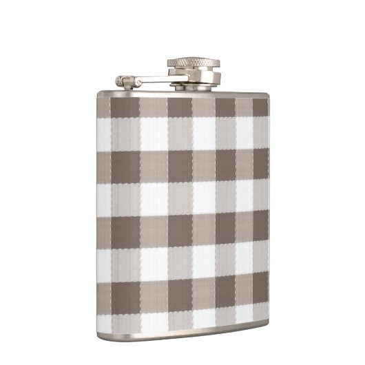 Brown-Tischdecke-Muster Flachmann (Rechts)