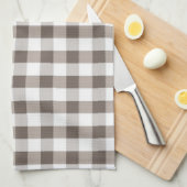 Brown-Tischdecke-Muster Handtuch (Viertel Falte)