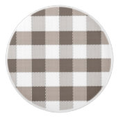 Brown-Tischdecke-Muster Keramikknauf (Vorderseite)