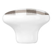 Brown-Tischdecke-Muster Keramikknauf (Seitenansicht)