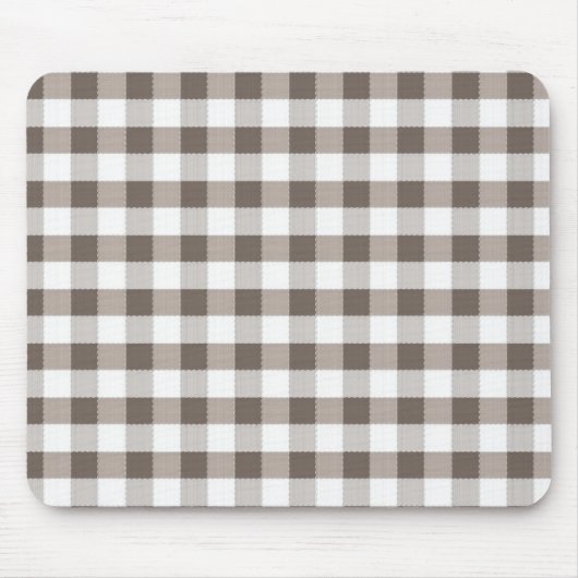 Brown-Tischdecke-Muster Mousepad (Vorne)