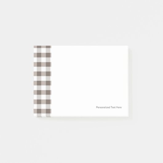 Brown-Tischdecke-Muster Post-it Klebezettel (Vorderseite)